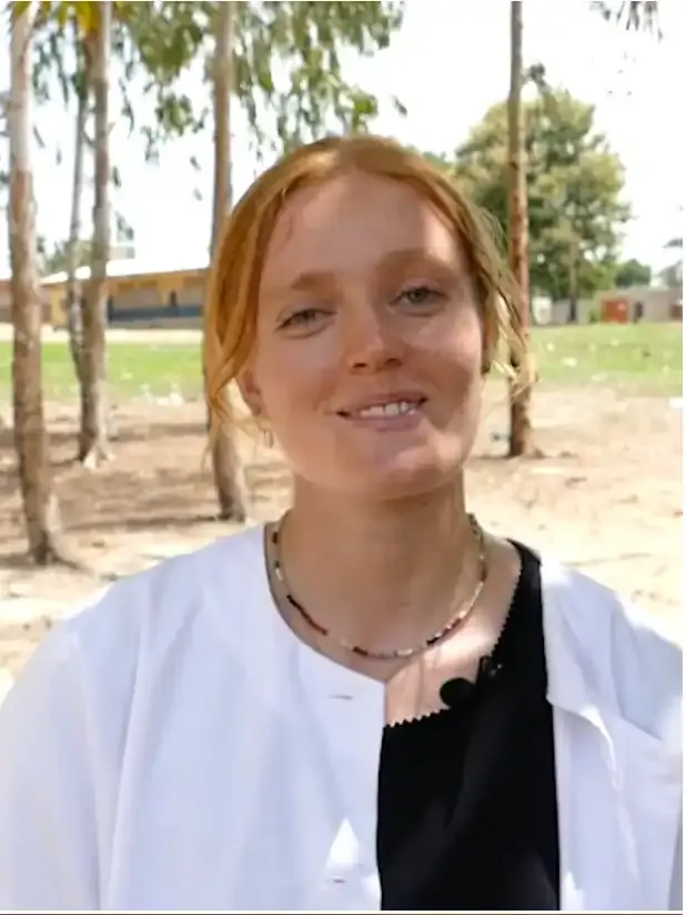 Appoline, volontaire de la DCC, face caméra