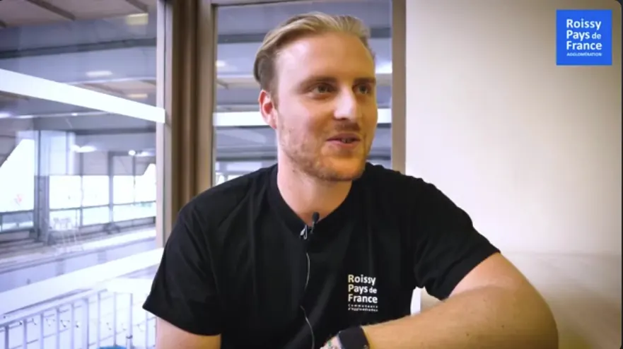 Aurélien, interviewé à l’occasion du passage de la flamme olympique